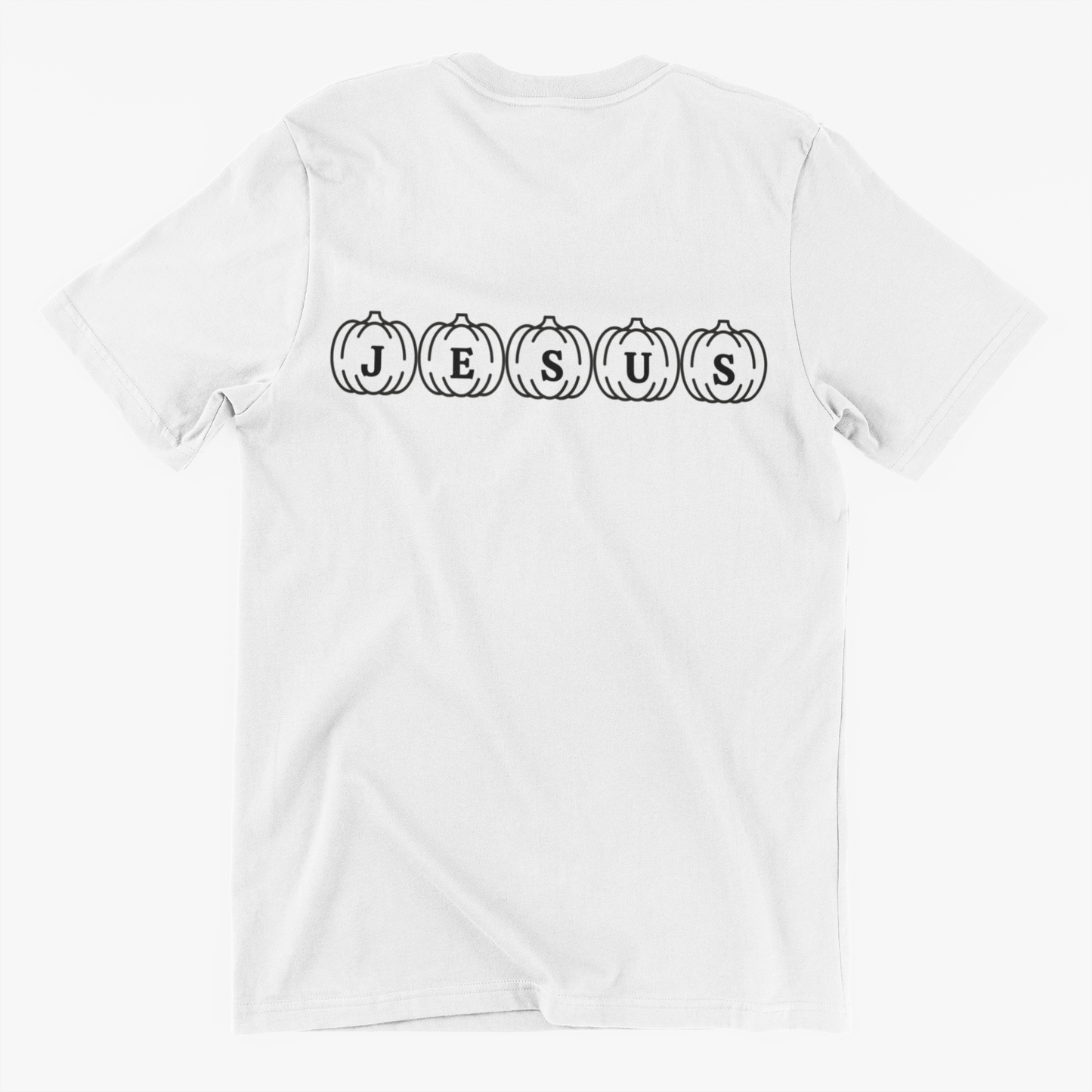 Jesus on pumpkins graphic t-shirt for fall